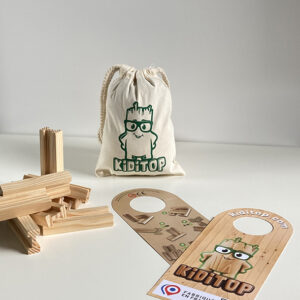 Kiditop : Jouets de construction en planchettes de bois pour enfants - Pack Marmotte